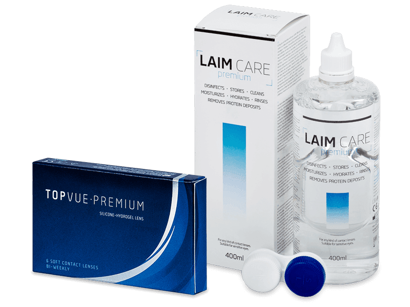 Pachet TopVue Premium (6 lentile) + soluție Laim-Care 400 ml