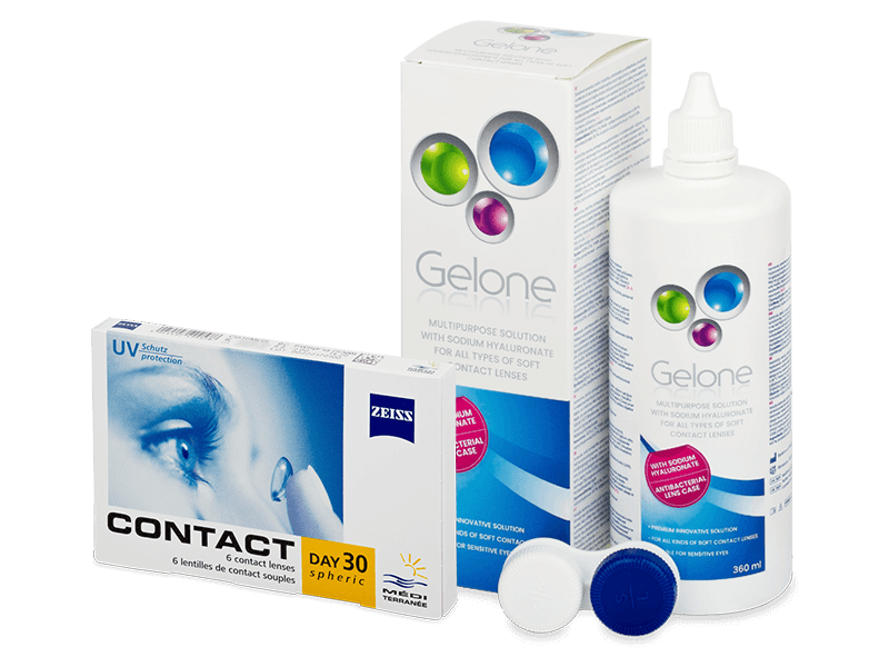 Pachet Carl Zeiss Contact Day 30 Spheric (6 lentile) + soluție Gelone 360 ml