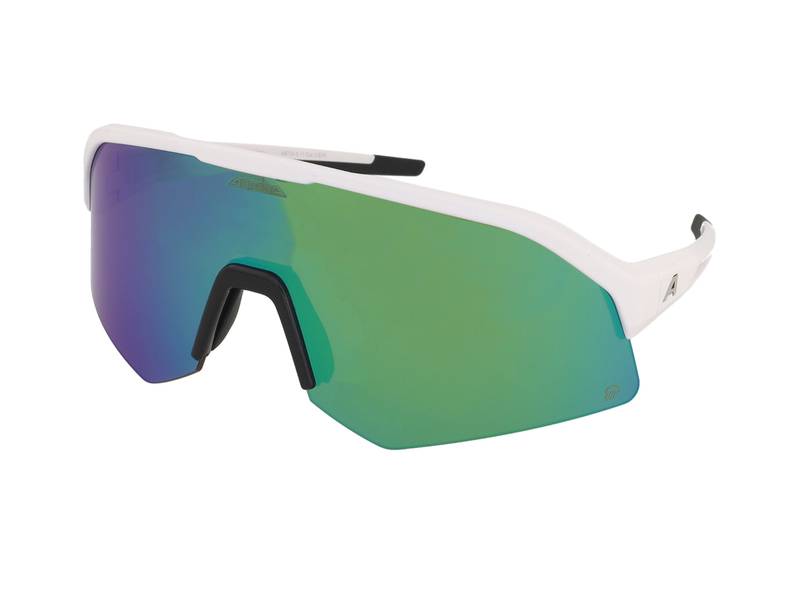 Sports Ochelari de vedere ,Ochelari de soare Alpina Sonic HR Q White Matt/Green Mirror