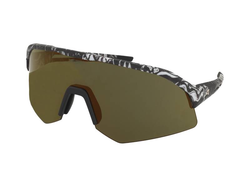 Sports Ochelari de vedere ,Ochelari de soare Alpina Sonic HR Q-Lite Blackbird Matt/Gold Mirror