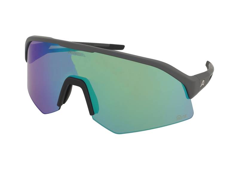 Sports Ochelari de vedere ,Ochelari de soare Alpina Sonic HR Q-Lite Midnight Grey Matt/Green Mirror