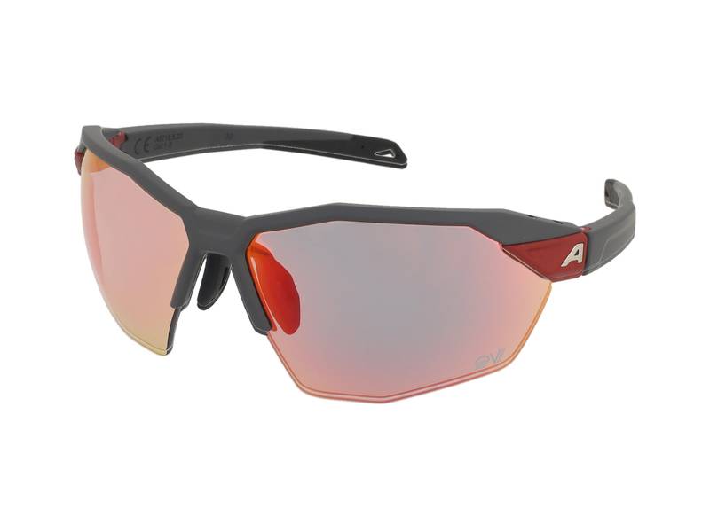 Sports Ochelari de vedere ,Ochelari de soare Alpina Twist Six HR QV Midnight Grey Red Matt/Rainbow Mirror